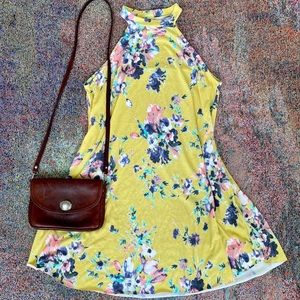 Floral flowery sundress sleeveless dress casual